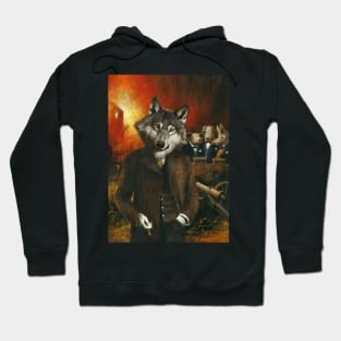 Mr Wolf And The Three Pigs Hoodie